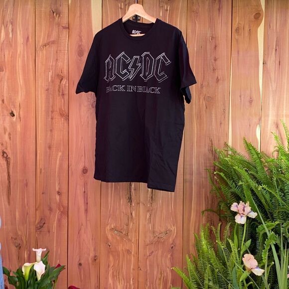 Mens size XL black “Back in Black” AC/DC tee - Picture 3 of 7
